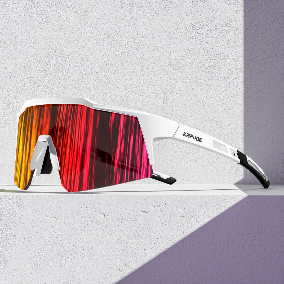 Kapvoe - Fietsbril - Sportbril - Photochromic - 3 Verwisselbare Lenzen - UV400 - Voor Kinderen - Incl. Brillenkoker