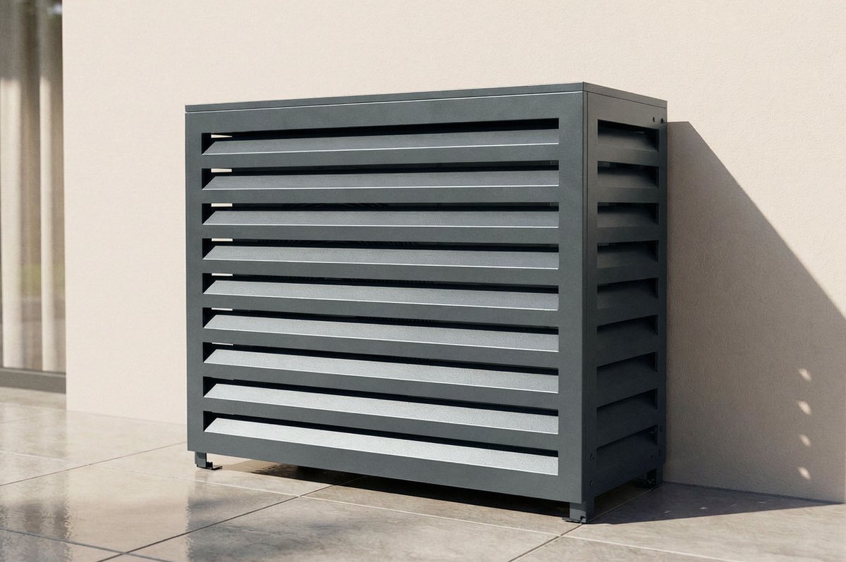 Casanoov Airco Ombouw Buiten Unit Amaro Antracietgrijs Staal - Maat M