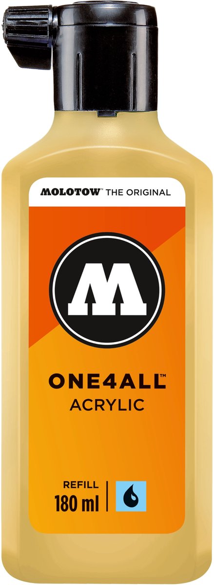 Molotow ONE4ALL™ - 180ml Pastelgele navul Inkt op acrylbasis -Vanilla pastel