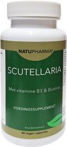 Natupharma Scutellaria voedingssupplement met vitamine B3 & biotine, 60 vegan capsules.
