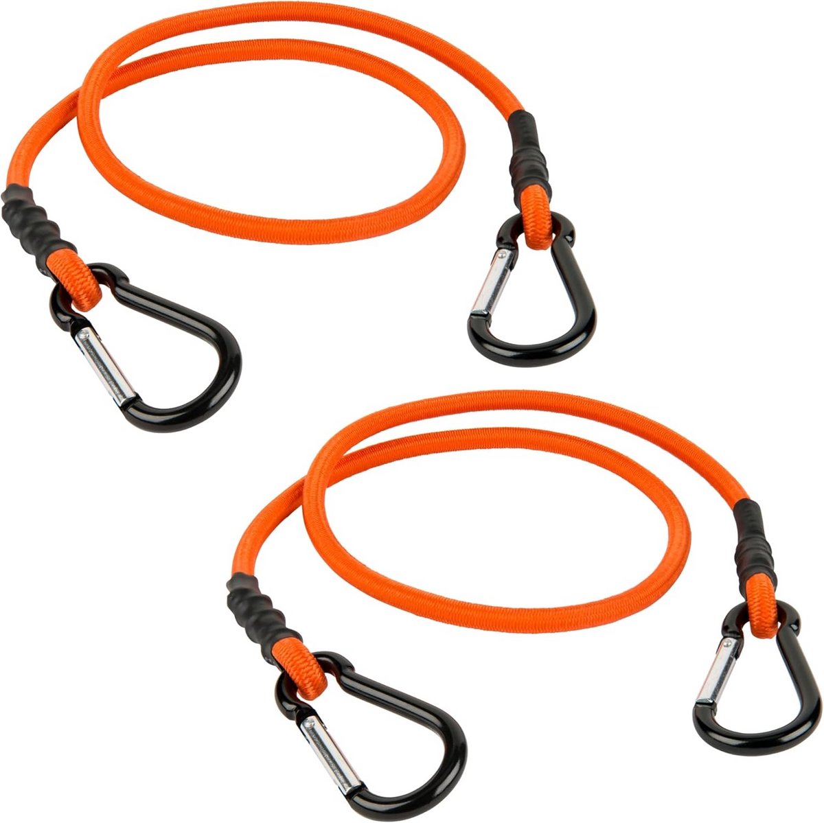 Set van 2 Elastische Spanbanden met Karabijnhaakjes, 90 cm