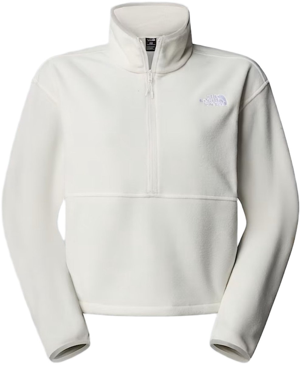 The North Face Glacier Fleece Dames 1/2 Zip Fleece Jack Lichtgewicht Polyester Gemaakt in Jordanië Veelkleurig
