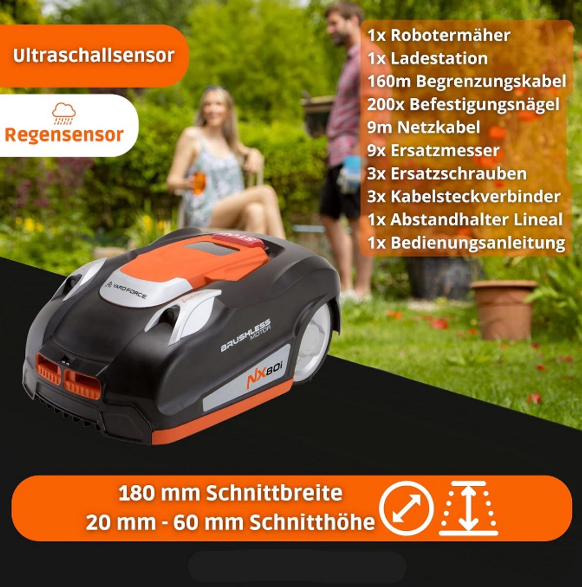 Robotmaaier met Wifi en iRadar Sensor tot 800 m² - afbeelding 2