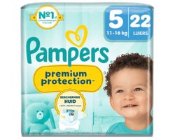 Pampers Premium Protection Luiers Maat 5 (11-16 kg) 22 stuks