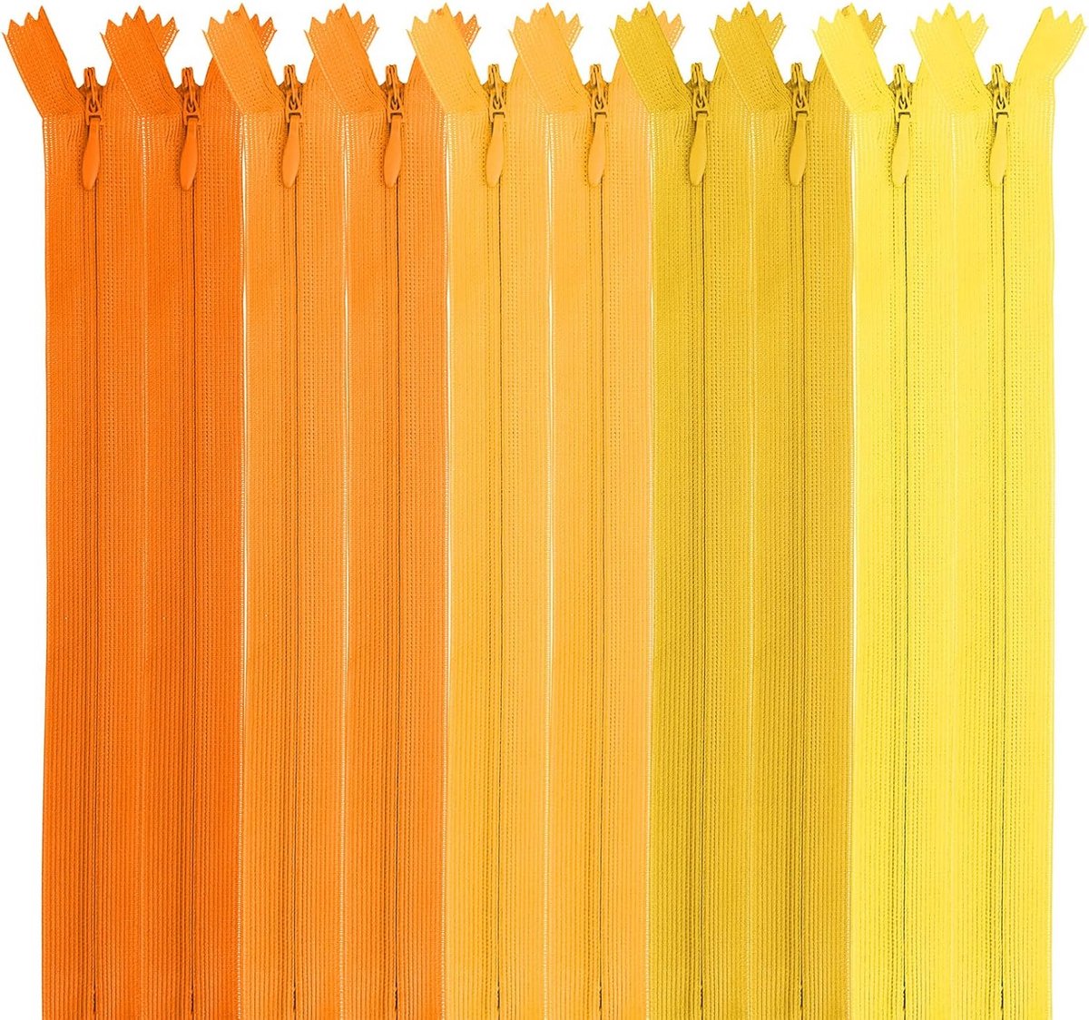Pak 10 Onzichtbare Ritsen 15 cm Nylon voor Naaien en Knutselen aan Kleding en Tassen