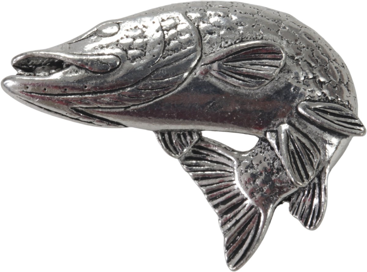 Visspeld Springende Snoek Speldje Snoeken Vis Speld Vissen Snoekvissen Snoeken Pin Hoed Vest Visser