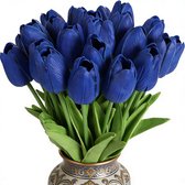 HAOSHICS Kunsttulpen, valse Hollandse tulpen, voelen echt aan, bloemstuk, latex tulpen voor bruiloft, huis, hotel, feest, tuin, decoratie, veelkleurig, 5 stuks (wit