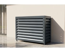 Casanoov Airco Ombouw Buiten Unit Amaro Antracietgrijs Staal - Maat S - 90 x 20 x 84 cm