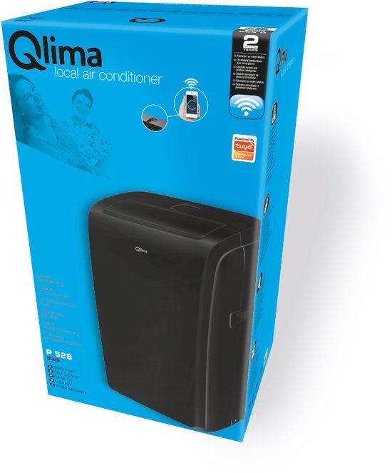 Qlima P 528 Mobiele Airconditioner 65 dB Zwart - - - €349,00