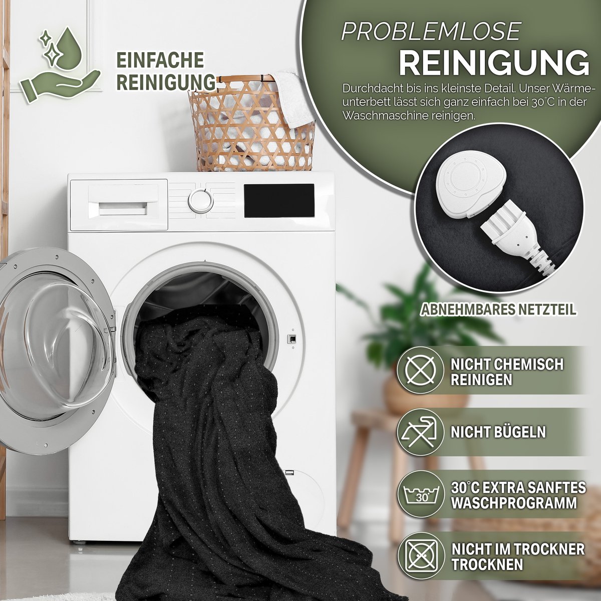 DWD Elektrische Deken 150 x 80 cm met Automatische Uitschakeling - afbeelding 2