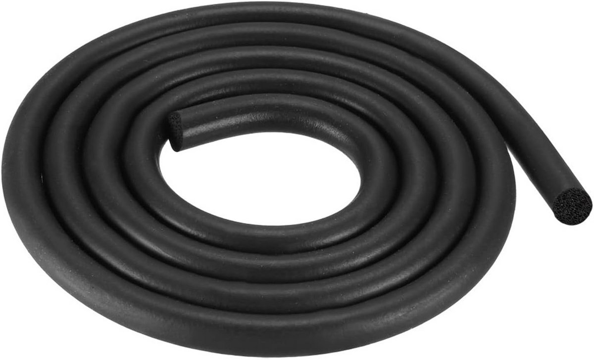 Ronde EPDM Schuimrubberen Afdichting 12mm Diameter Zwart/Bruin 4m
