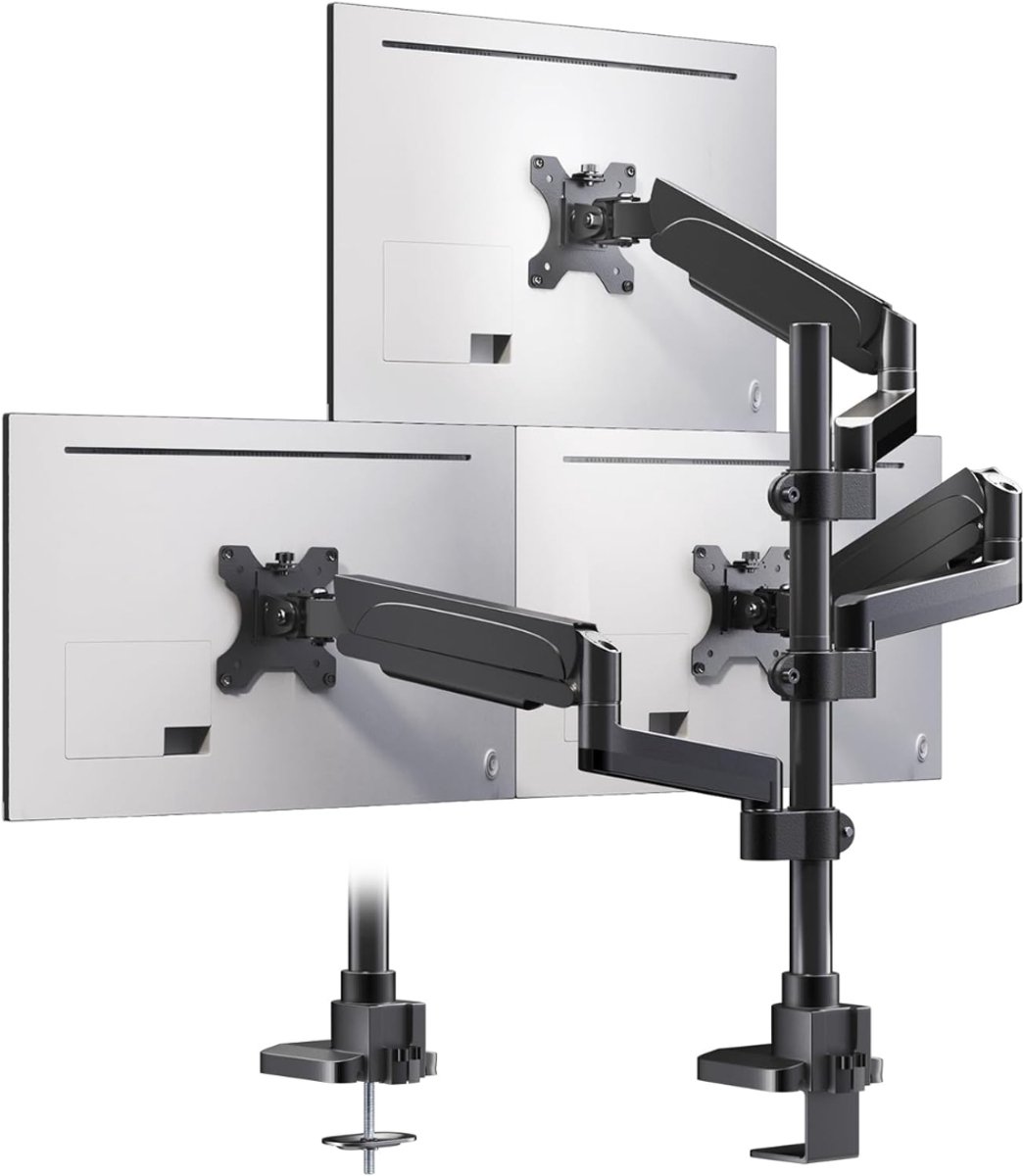 SCH® Monitor Arm 3 Schermen - Monitor Arm - Zwart - 43cm x 20cm x 18cm