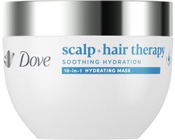 Dove Scalp + Hair Therapy Haarmasker - Soothing Hydration - verzorging voor hoofdhuid en haar met hyaluroncomplex en glycerine van farma-kwaliteit - 270 ml