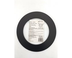 Kachelpijp Ø 150 Rozet - zwart - 40 mm rand