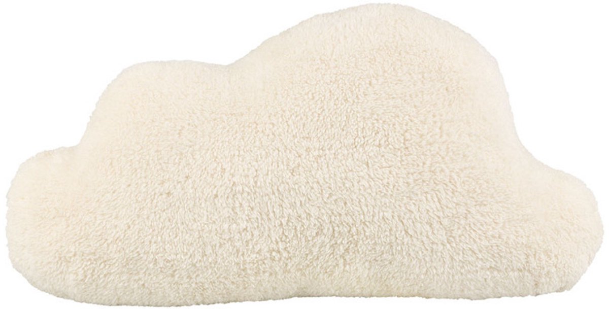 Ostaria Sierkussen wolk - decoratiekussen - wit - 50 x 30 cm - polyester - kinderkamer