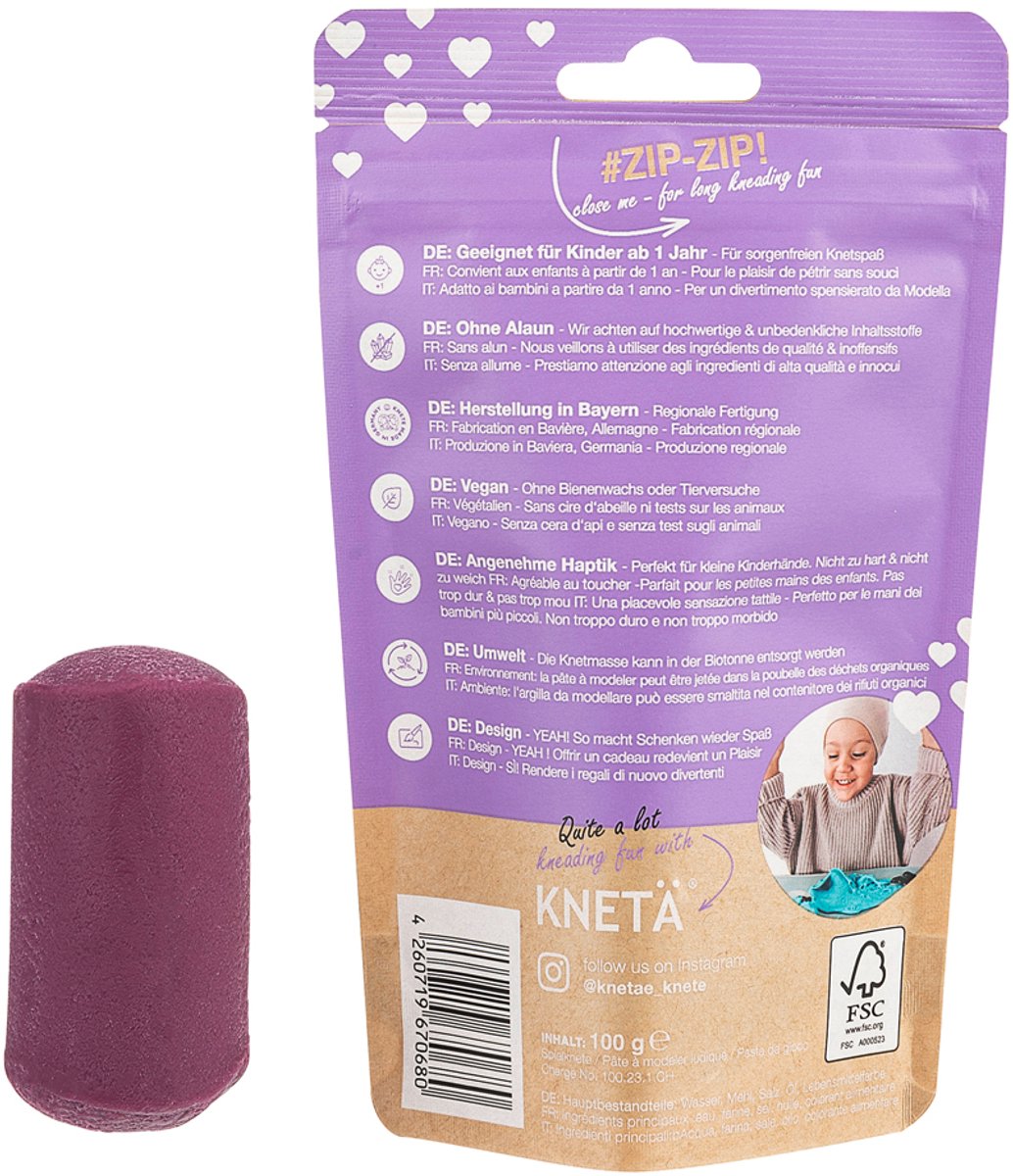 KNETA Vegan Speelklei - Lila 100g