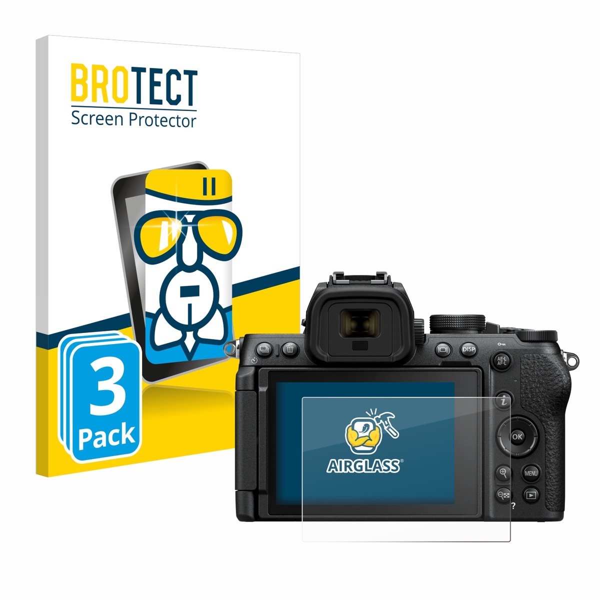 Screenprotector 3 Stuks voor Nikon Z50 II Beschermglas transparant