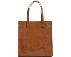 Ted Baker schoudertas Wenella Croc Effect Icon Bag Tan Lichtbruin
