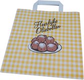 Papieren tas oliebol 26x17x26cm (400x)