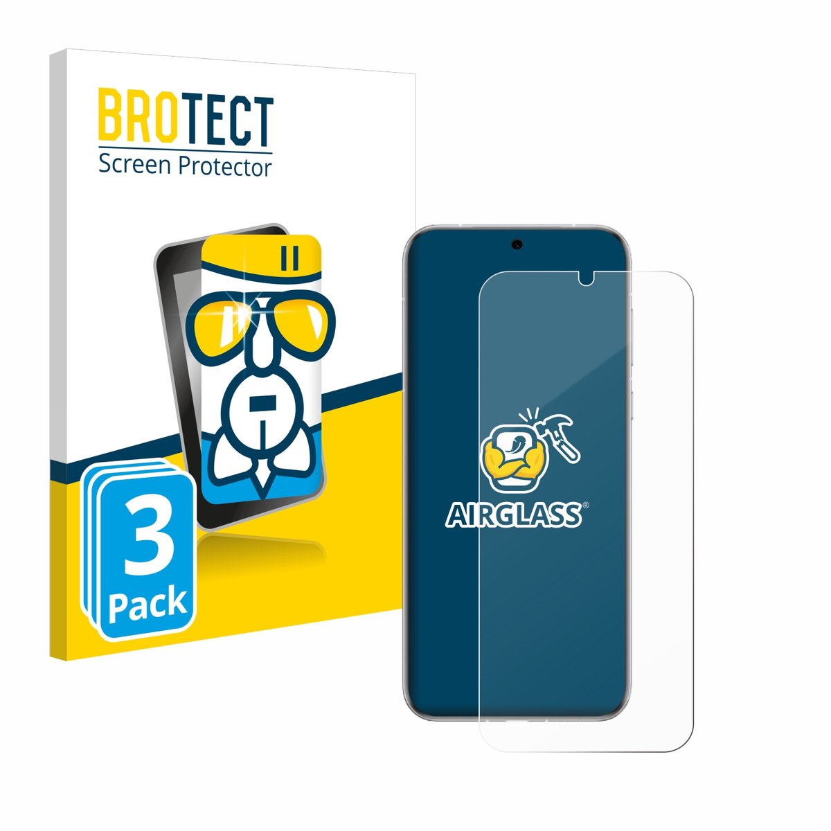Screenprotector 3 Stuks voor Huawei Pura 70 Pro Beschermglas transparant