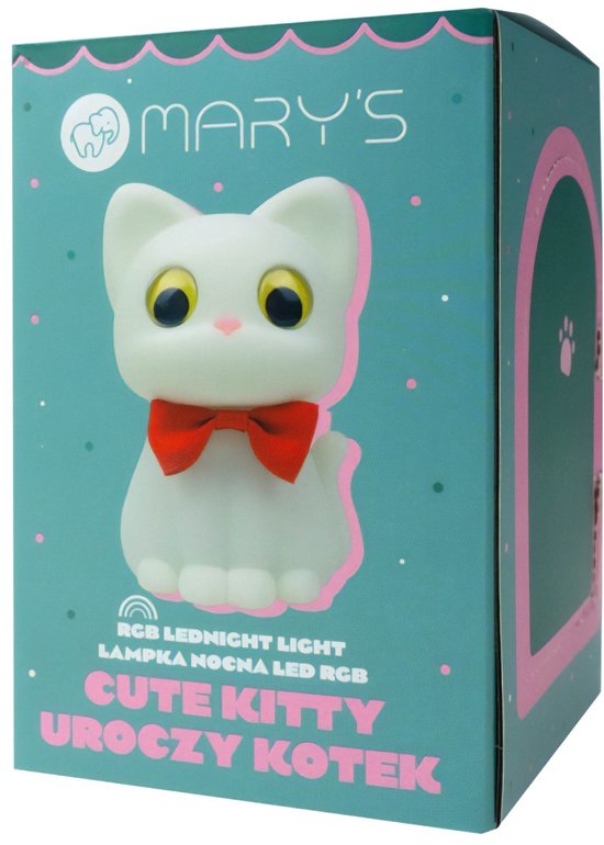 Mary's Siliconen LED-nachtlampje Katje, slaaplampje voor de kinderkamer, USB warm RGB-licht — afbeelding 2