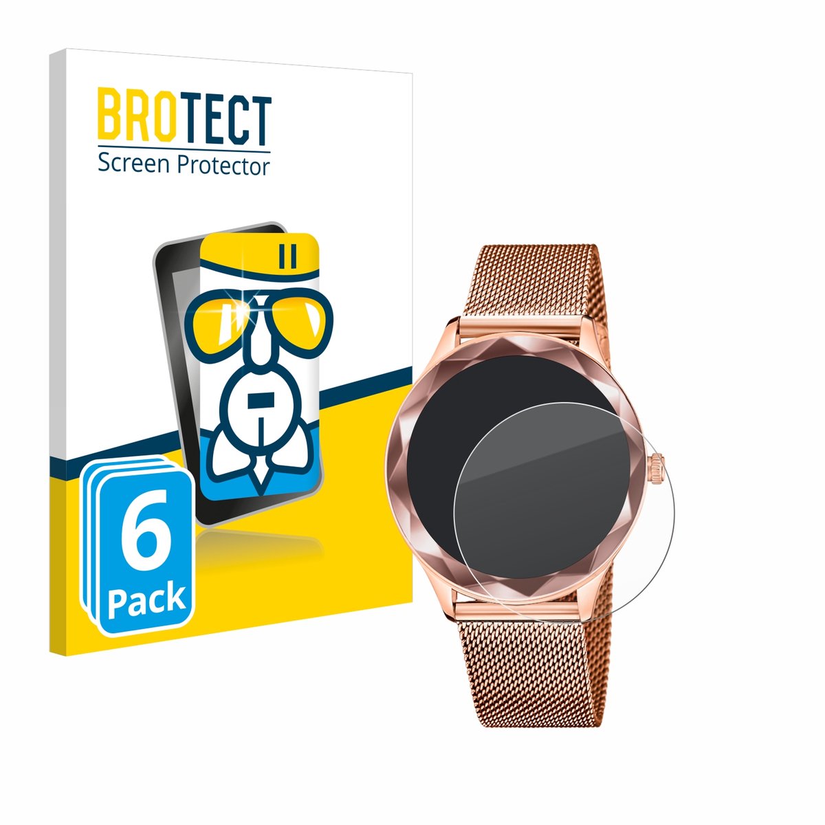 Screenprotector 6 Stuks voor Lotus SMARTIME 50036/1 Beschermglas transparant