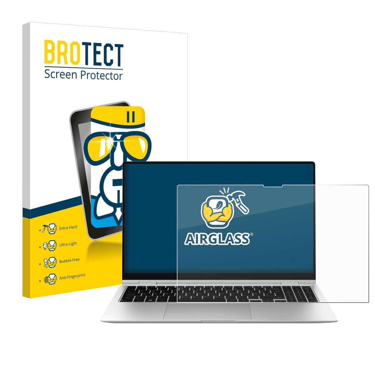 Screenprotector voor Samsung Galaxy Book2 Pro 360 15.6" Beschermglas transparant
