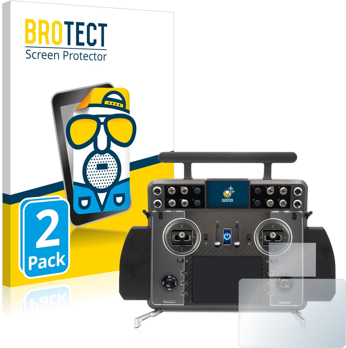 BROTECT - Screenprotector voor FrSky Tandem XE 2 - Folie Beschermfolie matte 2 Stuks