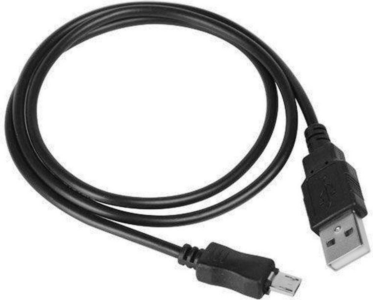 Scoby - Micro-USB Kabel - Oplaadkabel - Datakabel - Charging Cable - USB naar Micro-USB - 1 Meter - Zwart
