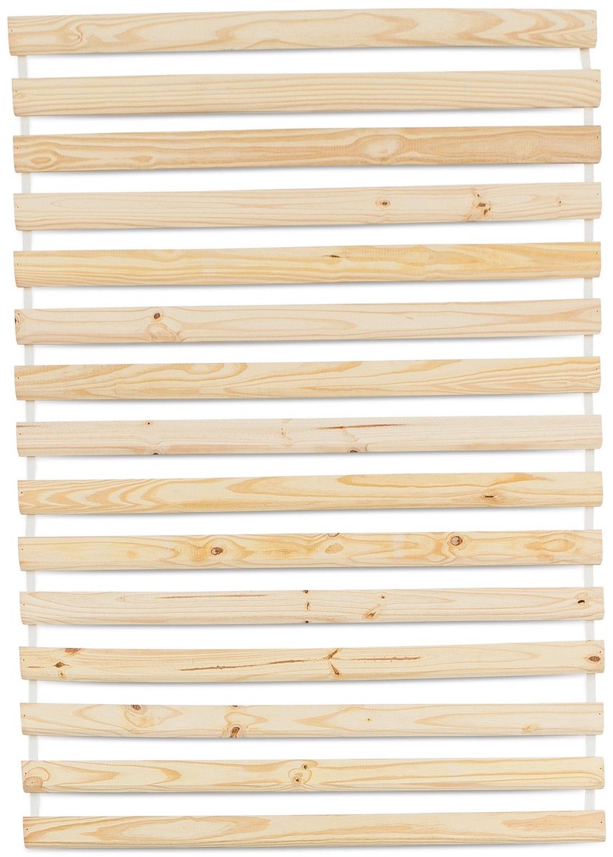 Oprolbare lattenbodem Lattenbodem met 15 latten van grenen in 140 x 200 cm