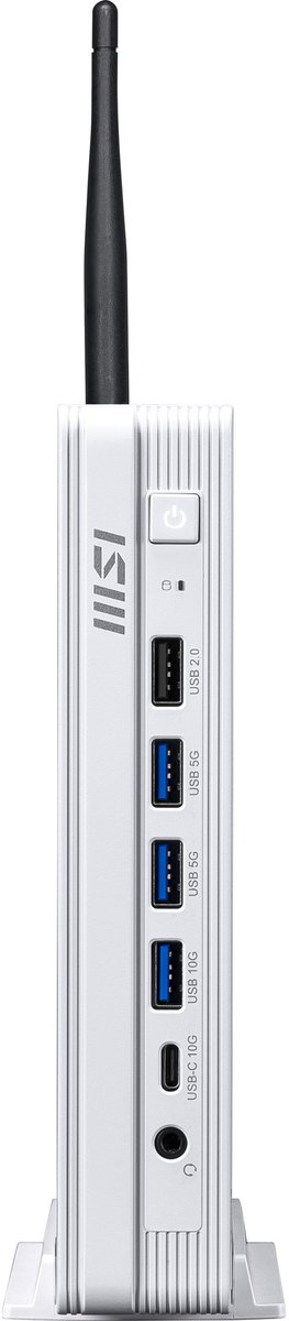 MSI PRO DP10 A14MG-007BEU PC's/werkstation Intel® Pentium® Gold G7400 1,1L maat pc Mini PC barebone Wit thumbnail 5