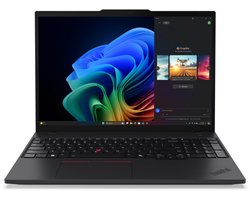 Lenovo ThinkPad T16 Gen 4 (AMD) Copilot+ PC AMD Ryzen AI 7 PRO 350 Laptop 40,6 cm (16") WUXGA 64 GB DDR5-SDRAM 1 TB SSD Wi-Fi 7 (802.11be) Windows 11 Pro Engels Zwart