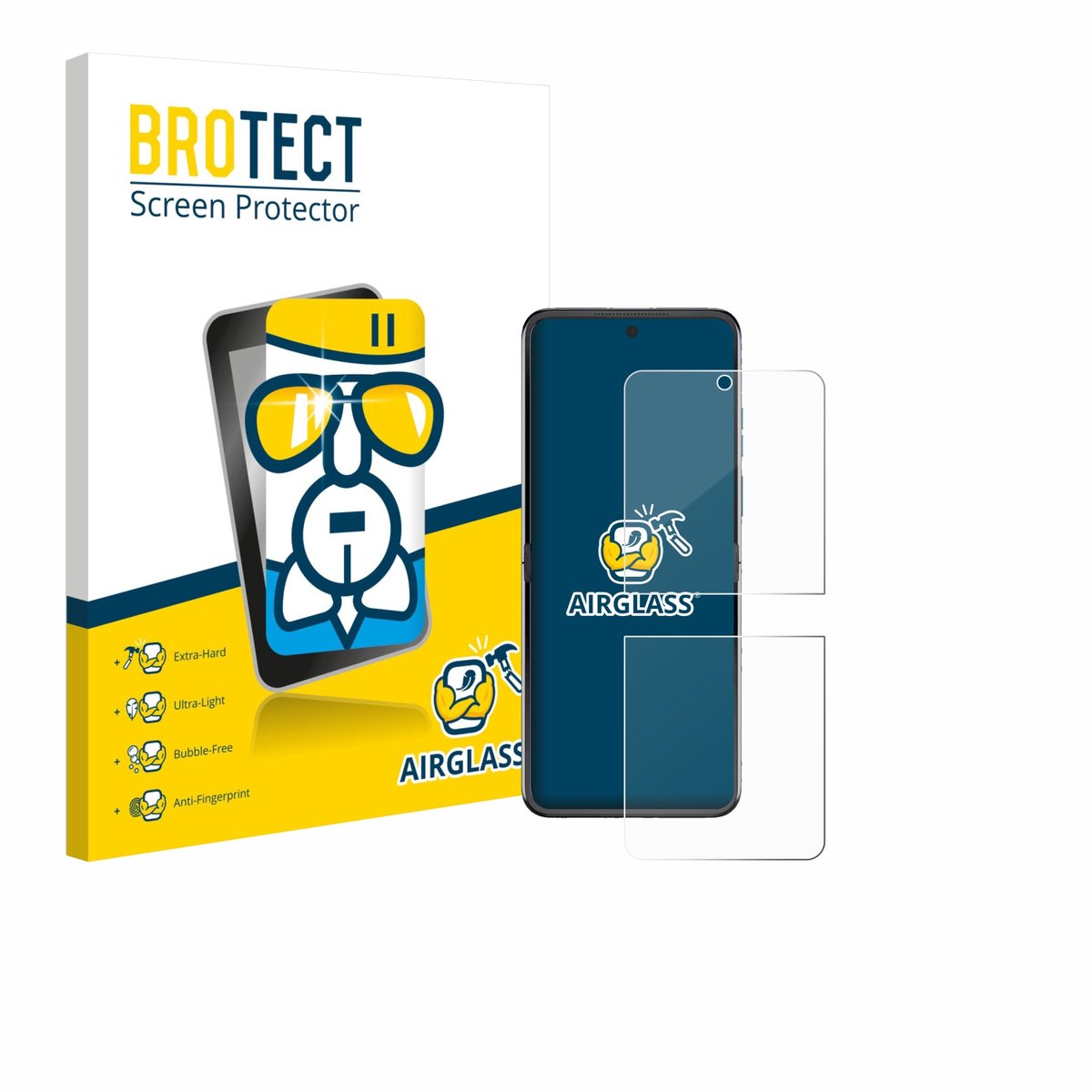 Screenprotector voor Motorola Razr 60 Beschermglas transparant