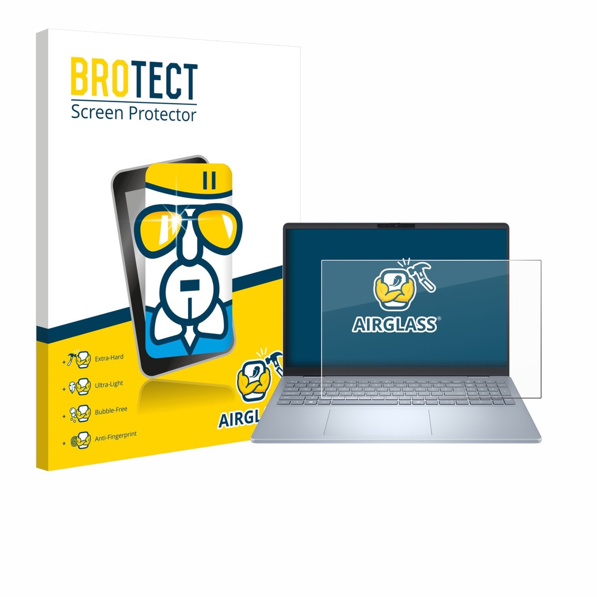 Screenprotector voor Dell 16 Plus Laptop Beschermglas transparant