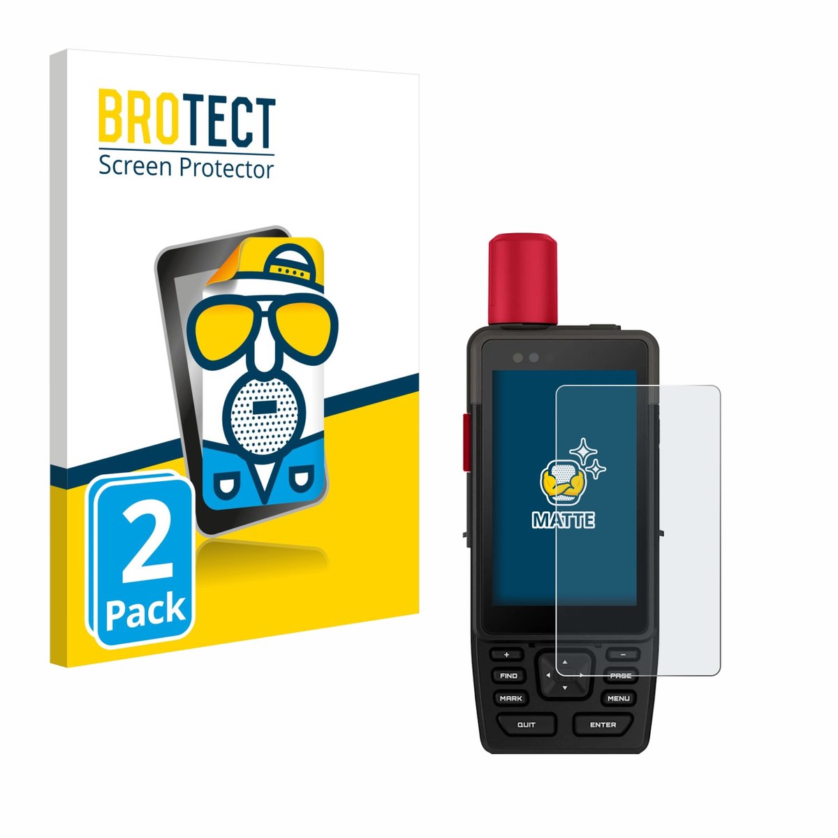 BROTECT - Screenprotector voor Garmin GPSMAP H1i Plus - Folie Beschermfolie matte 2 Stuks