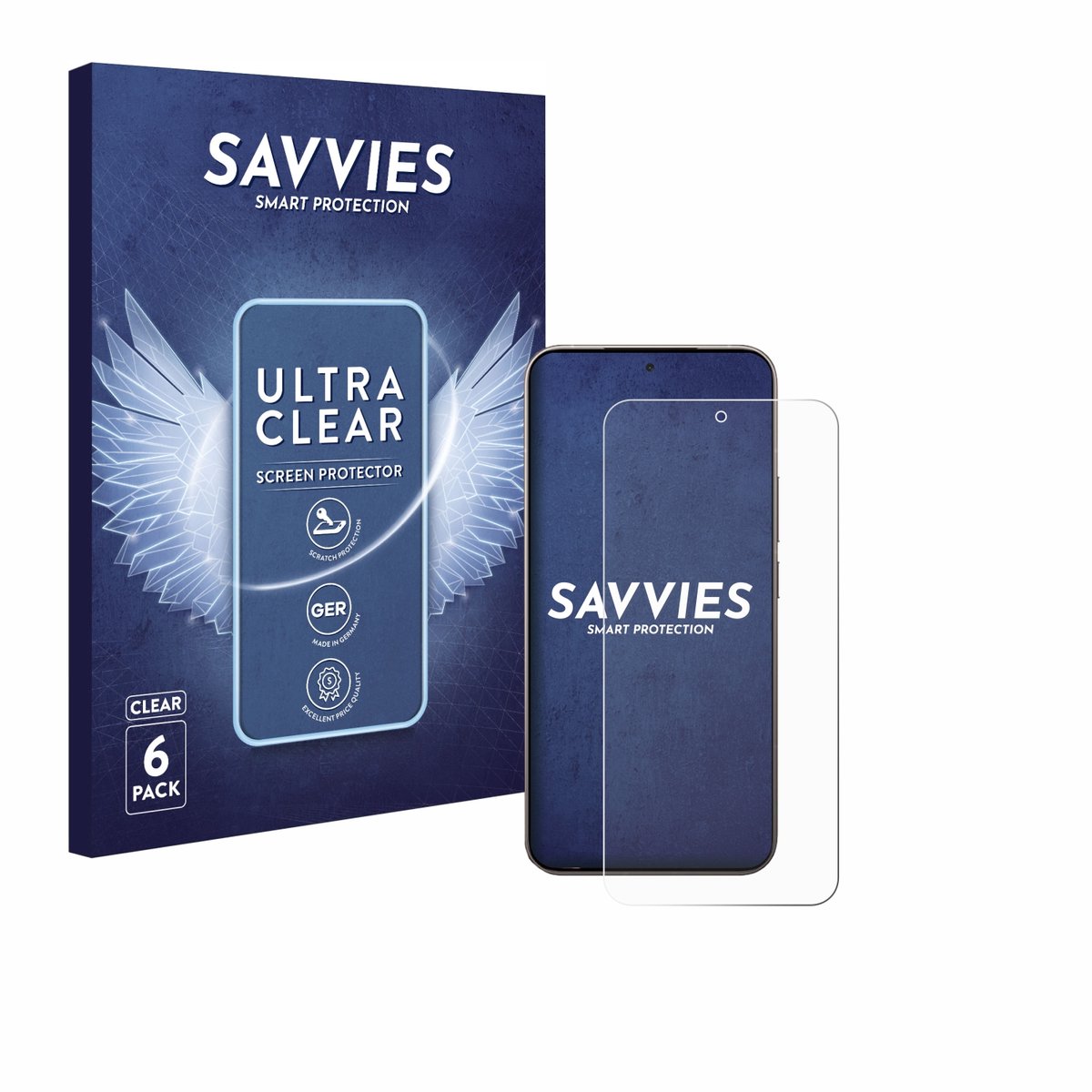 Savvies - Screenprotector voor Xiaomi 15T Pro - Folie Beschermfolie transparant 6 Stuks