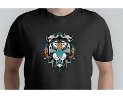Mecha Tiger Anime - T Shirt - anime - animevibes - Gift - Cadeau - otakustyle - animeprint - streetwearstyle - otaku - otakulife