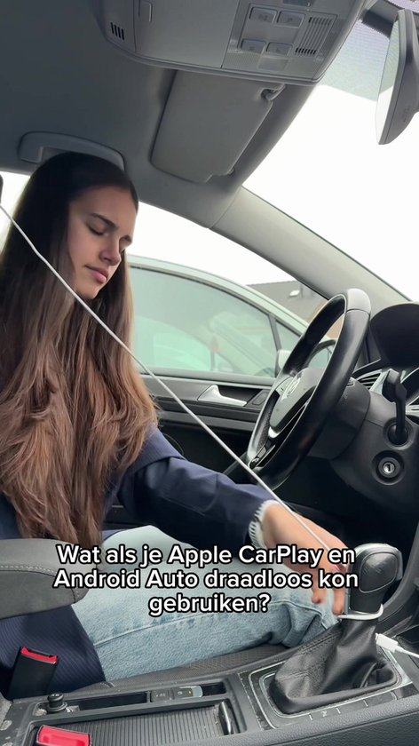 CarMe Ultra Mini 2-in-1 CarPlay Dongle - Draadloos CarPlay & Android Auto - USB-A & USB-C - Android Auto Dongle - Zwart