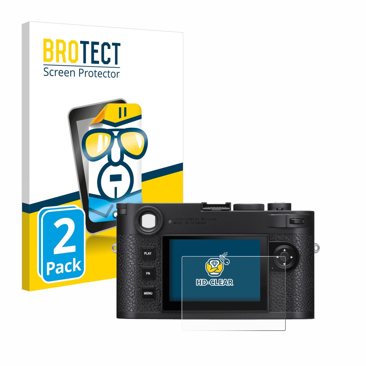 BROTECT - Screenprotector voor Leica M11 - Folie Beschermfolie transparant 2 Stuks