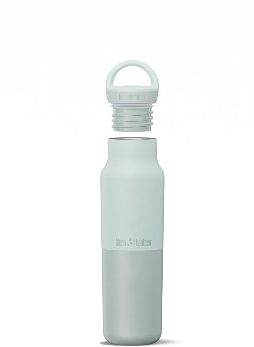 Klean Kanteen Rise Classic Insulated 355ml - Arch Loop Cap Barely Blue- Geïsoleerde waterfles - compact formaat – foto 6