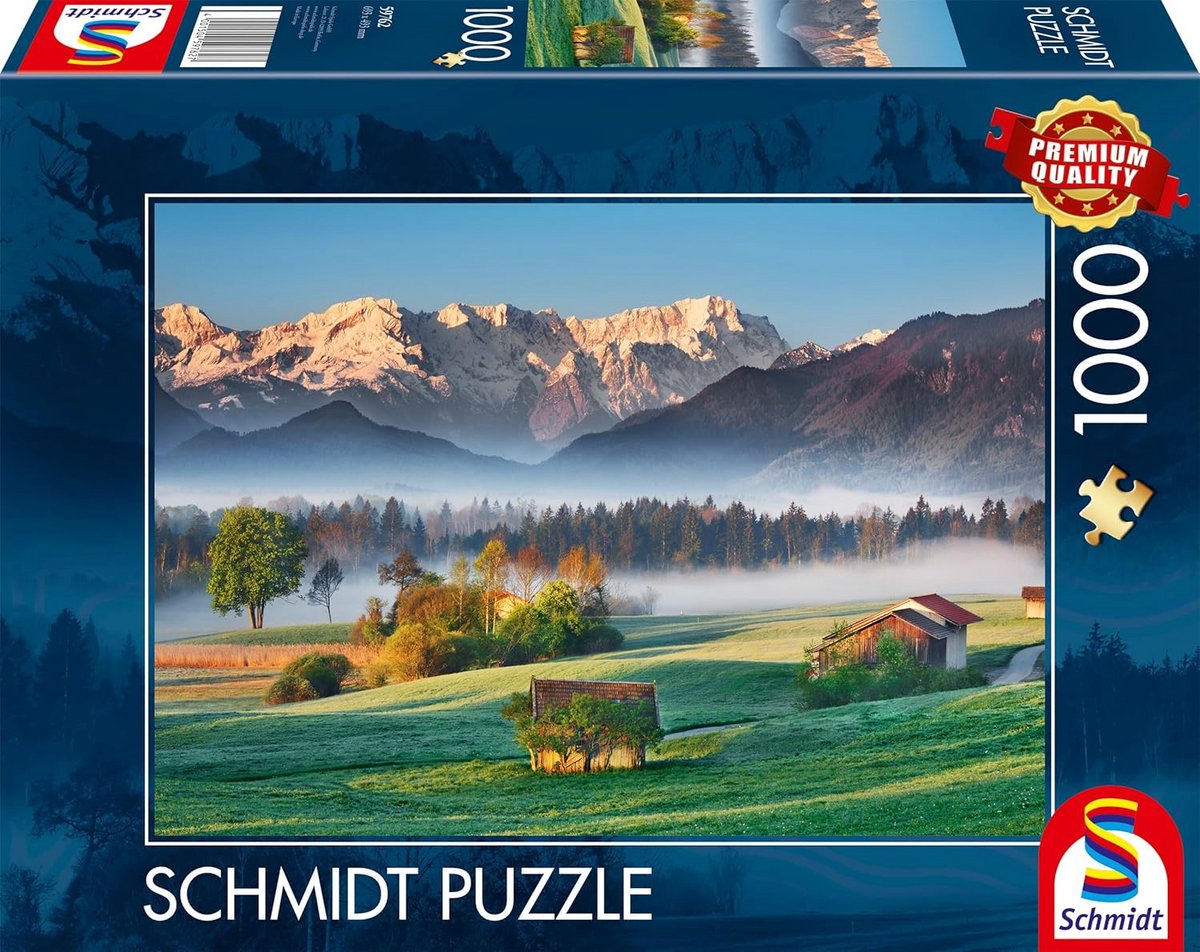 Puzzel 1000 Stukjes Landschap - Murnauer Moos - Premium Kwaliteit Legpuzzel