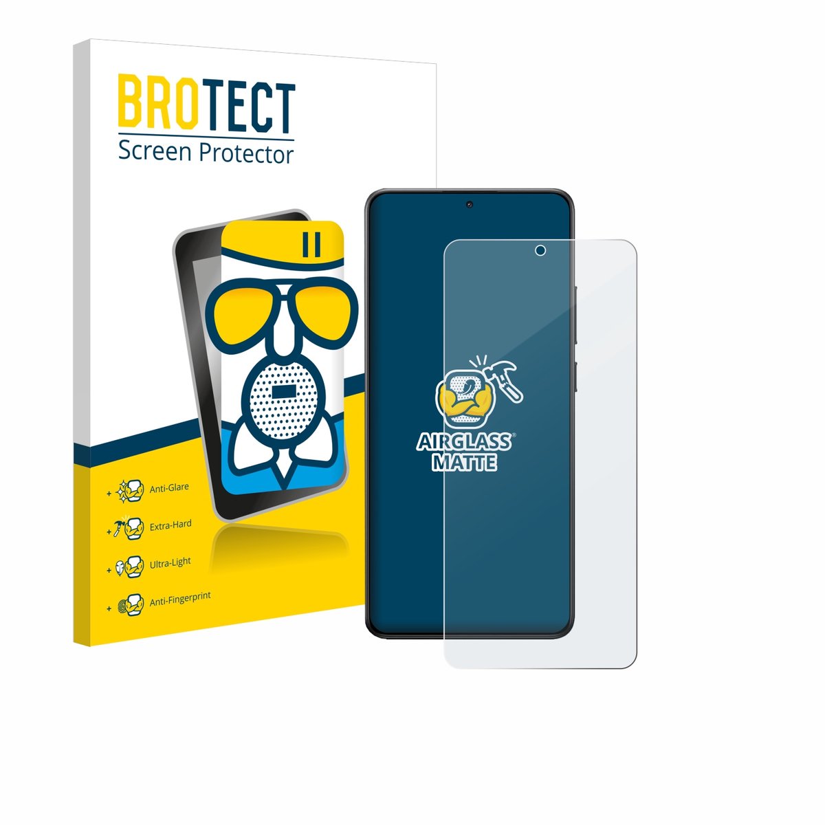 BROTECT - Screenprotector voor Xiaomi Poco X7 Pro - Folie Beschermfolie Beschermglas matte