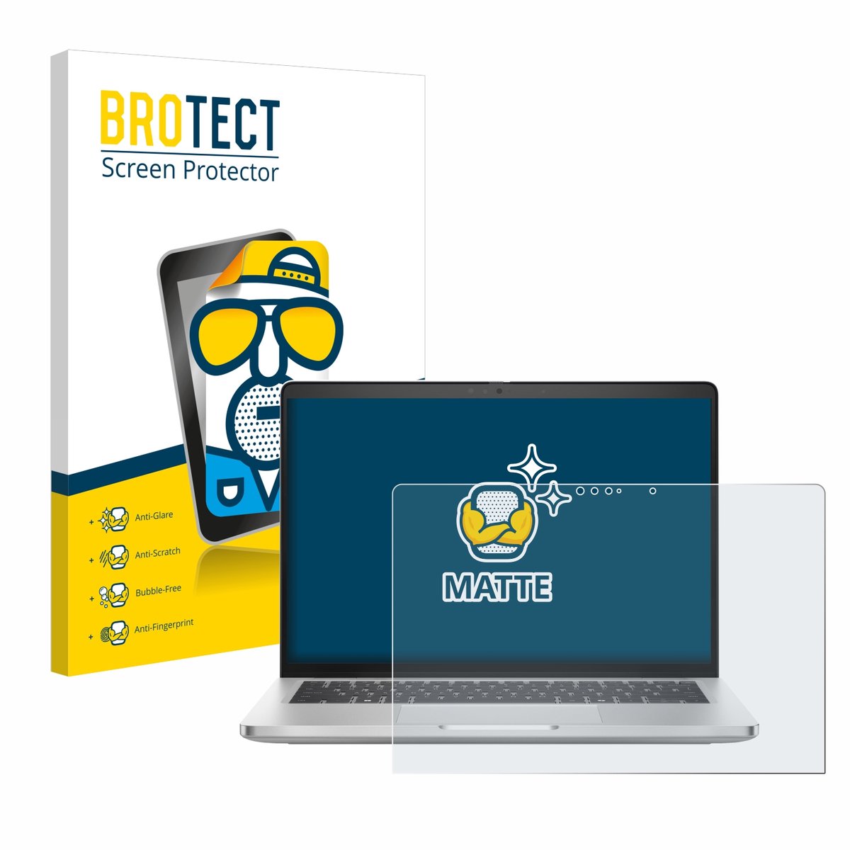 BROTECT - Screenprotector voor Dell Pro 14 Plus 2-in-1 PB14250 - Folie Beschermfolie matte