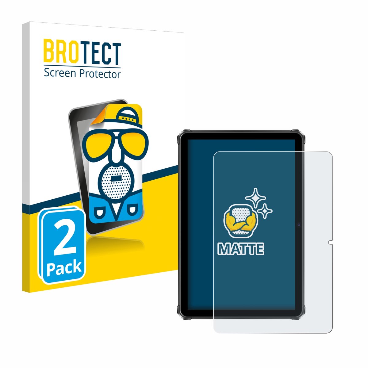 BROTECT - Screenprotector voor Oukitel RT9 - Folie Beschermfolie matte 2 Stuks