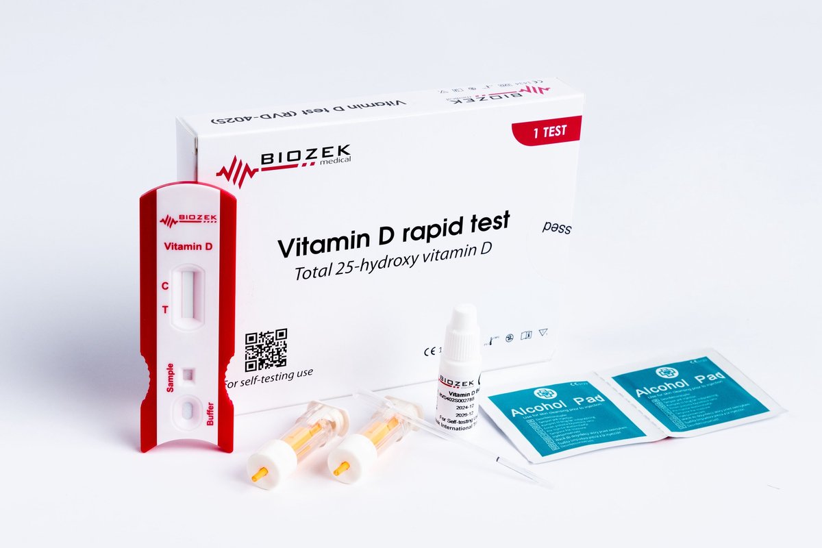 2 stuks Vitamine D Zelftest - Sneltest voor Vitamine D Tekort - Eenvoudige Thuistest