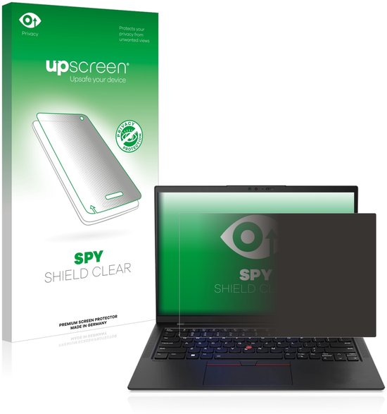 upscreen - protecteur d'écran de confidentialité pour Lenovo ThinkPad X1 Carbon Touch 14" (10. Gène.) - Film de protection Filtre de lumière bleue