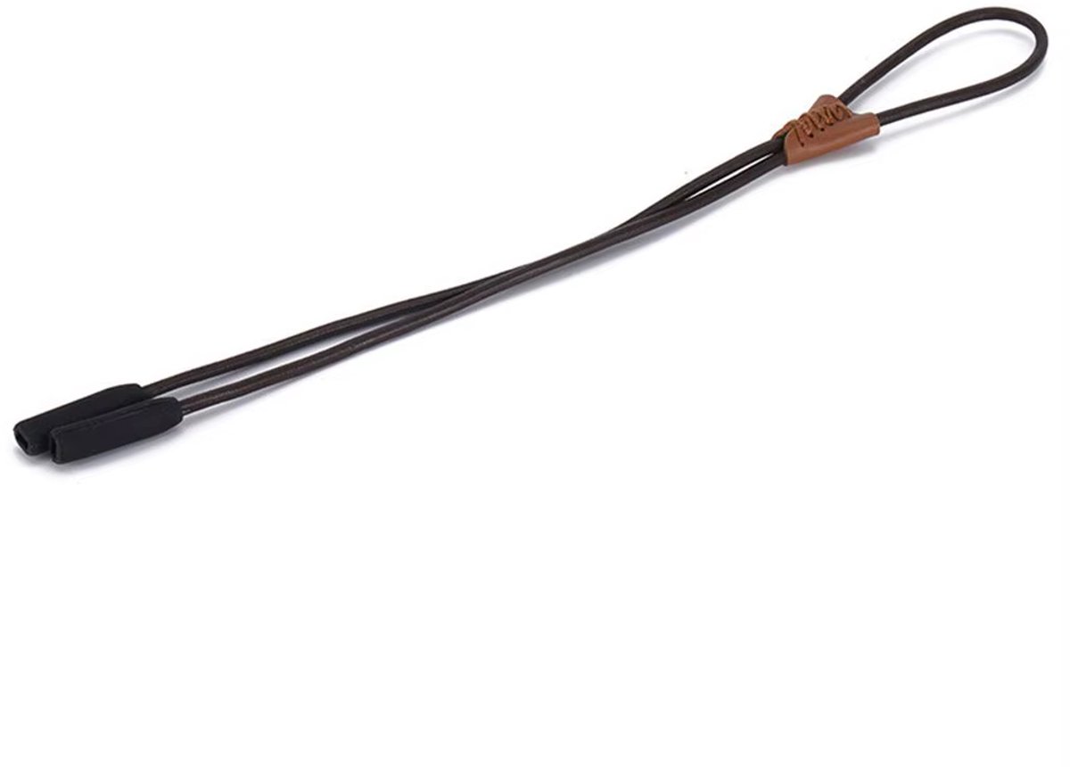Verstelbaar Brillenkoord - Brilband – Anti-Verlies Brillenkoord voor Sportbril & Zonnebril - Leren Brillen Accessoire - Donkerbruin