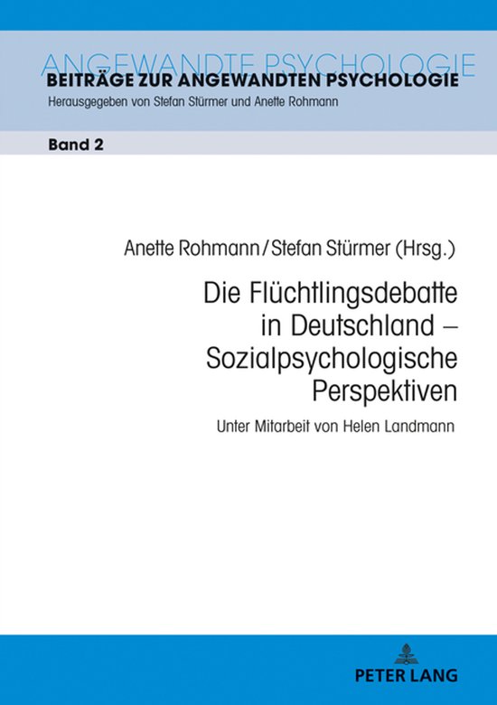 Beitraege zur Angewandten Psychologie 2 - Die Fluechtlingsde ... - cover