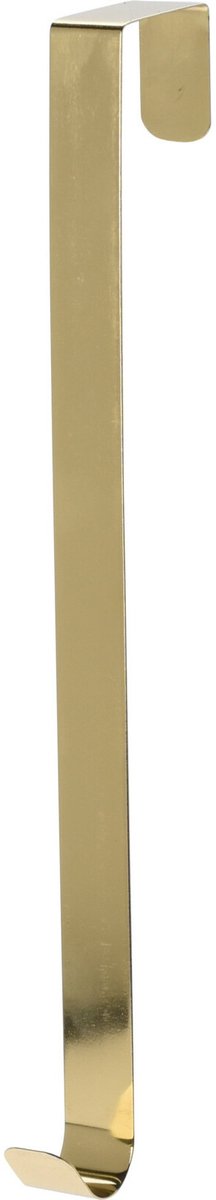 Christmas Decoration Kerstkrans ophangen deurhanger - goud - 29,5 cm - haak - kerstkrans ophangen