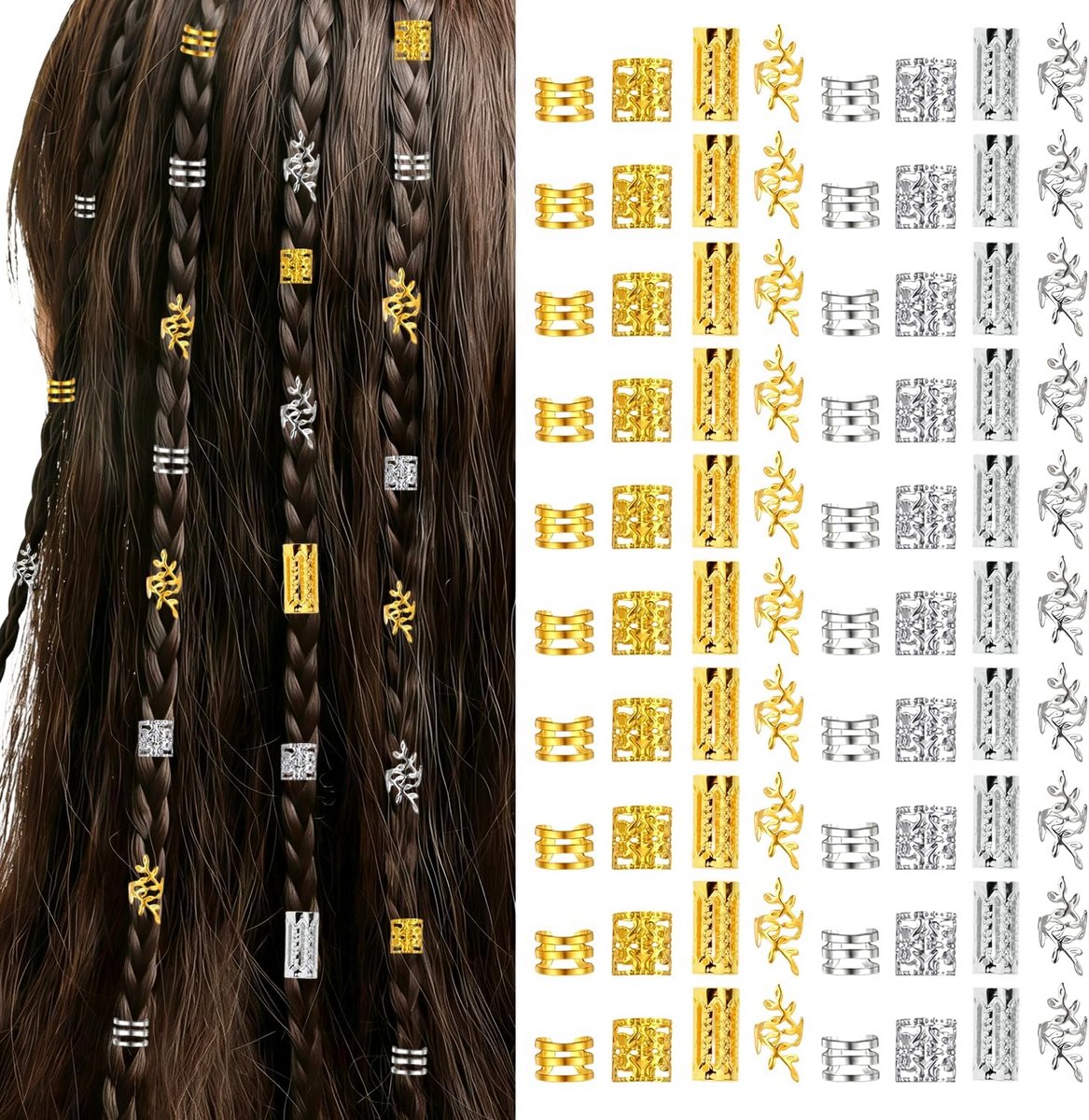 Haarsieraad voor Vlechten en Cornrows - Decoratieve Haaraccessoire
